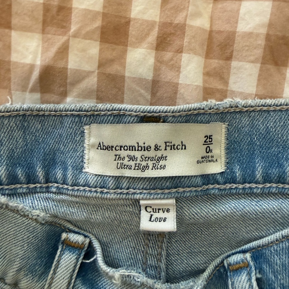 Abercrombie & Fitch Curve love 90s straight ultra high rise